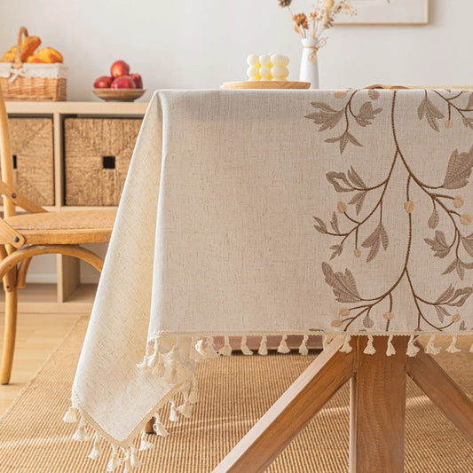 Rustic Tablecloth Rectangular Tablecloth for Dinning Table Decor Kitchen Decor