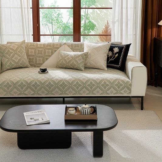 Chenille I-shaped Sofa Cover Universal Cushion Couch Cover Durable Slipcover