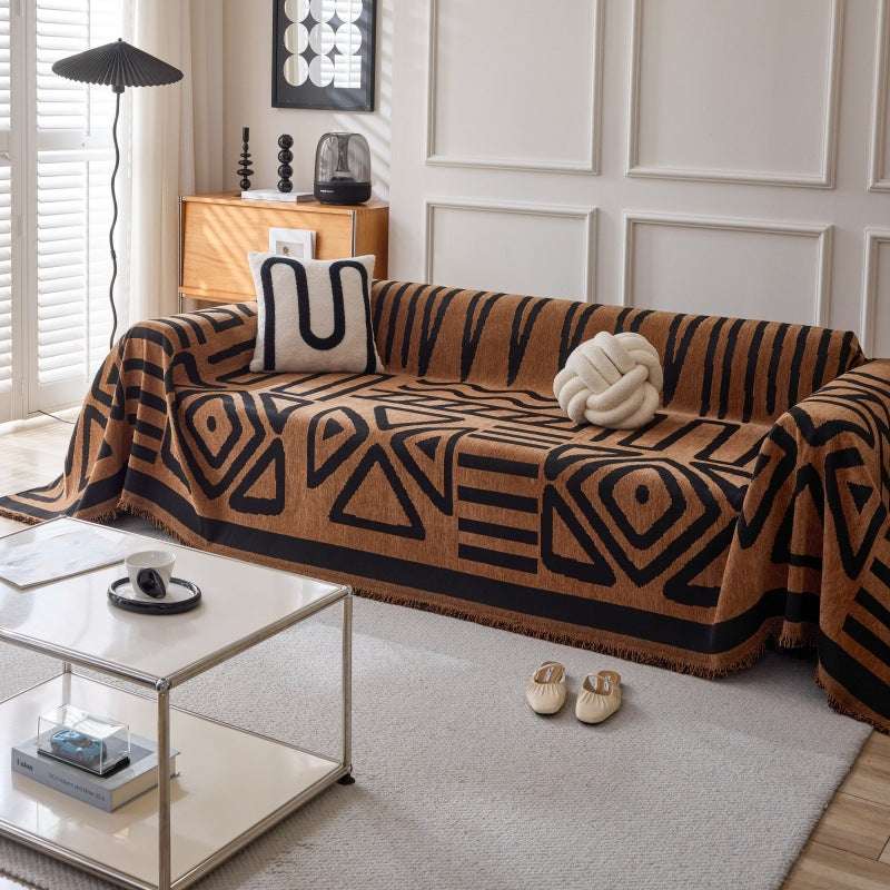 Boho Chenille Sofa Throw Covers Sectional Sofa Couch Cover Durable Sofa Protector
