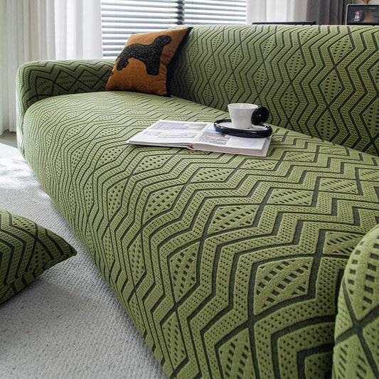 Cozy Durable Sofa Slipcover Stretchy 1-Piece Textured Couch Cover