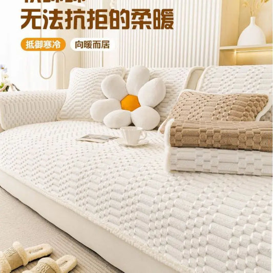 Velvet Couch Cover Cozy Plush Sectional Sofa Cover Sofa Slipcovers