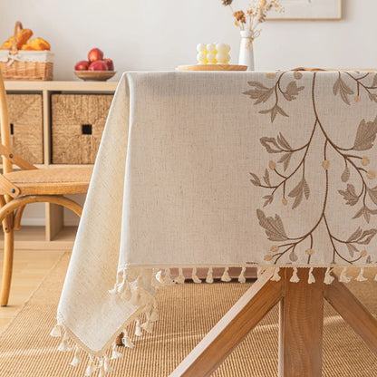 Rustic Tablecloth Rectangular Tablecloth for Dinning Table Decor Kitchen Decor