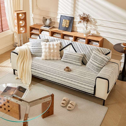 Cozy Plush Sofa Chair Mat Durable Couch Cushion Cover