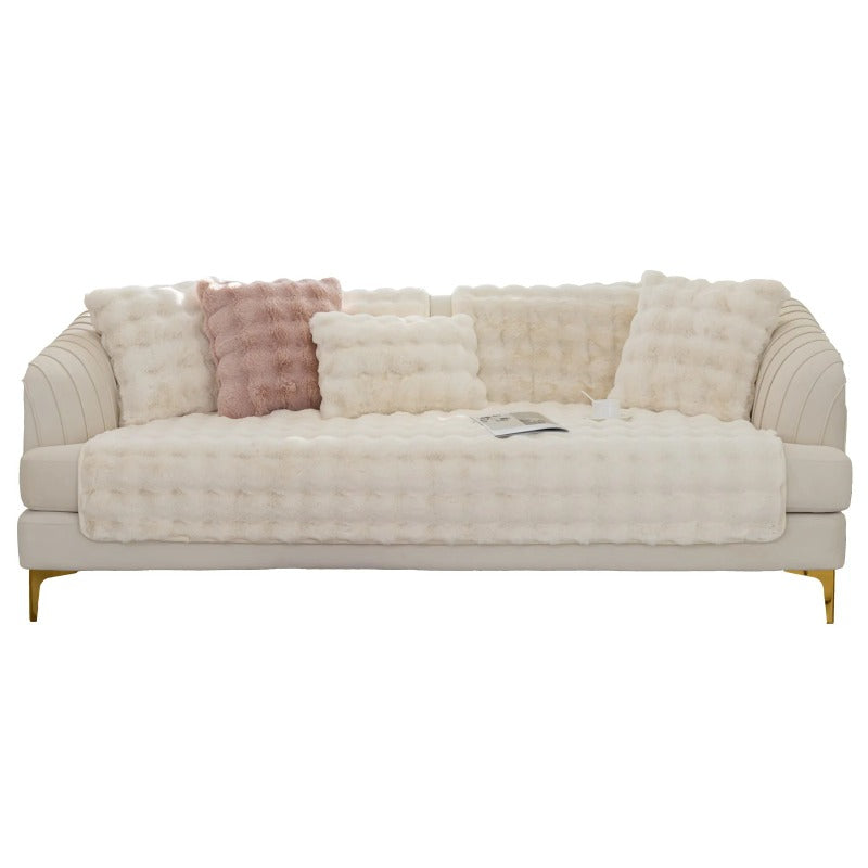 Thickened Plush Sofa Cover Soft Warm Futon Couch Cover Velvet Slipcover