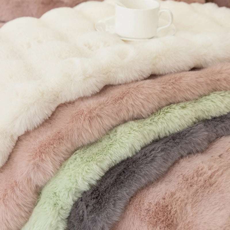 Thickened Plush Sofa Cover Soft Warm Futon Couch Cover Velvet Slipcover