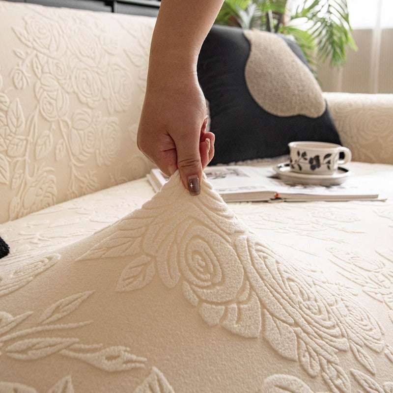 Elastic Sofa Cover Anti-cat Scratch Slipcover for 1/2/3/4/5 Seats Cover