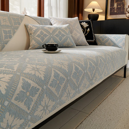 Chenille I-shaped Sofa Cover Universal Cushion Couch Cover Durable Slipcover