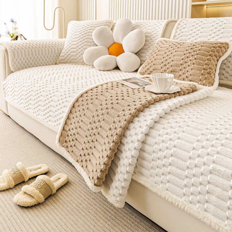 Velvet Couch Cover Cozy Plush Sectional Sofa Cover Sofa Slipcovers