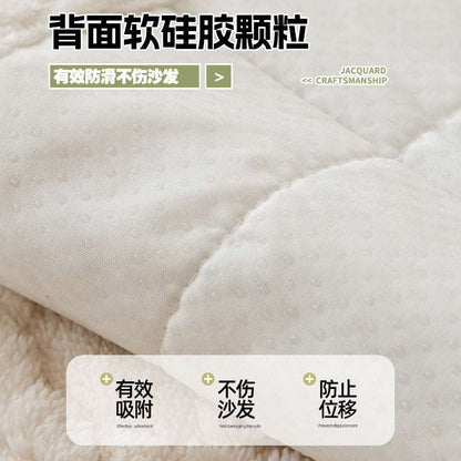 Cozy Plush Sofa Cushion Cover Velvet Seat Chair Cover Durable Slipcover