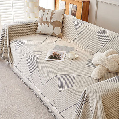 Chenille Sofa Cover Anti-scratch Sectional Couch Cover Universal Sofa Slipcover Blanket 