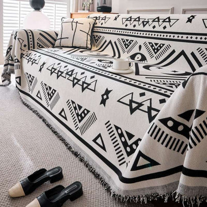 Boho Durable Sofa Slipcover Chenille Universal Chair Couch Cover Sofa Protector