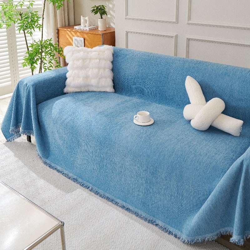 Soft Cozy Chenille Sofa Throw Blanket Scratch Resistant Sofa Couch Covers