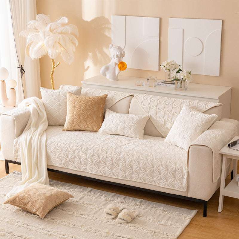 Stylish Sofa Protector Velvet Anti-slip Sofa Cover Cushion Couch Mat