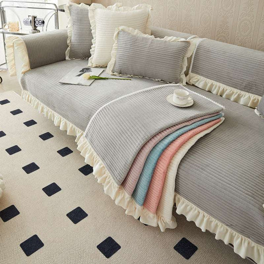 Cozy Sofa Cushion Cover Durable Seat Chair Cover Non-slip Sofa Protector