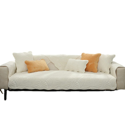 Cozy Non-slip Sofa Protector Velvet Sofa Cover Durable Cushion Couch Mat