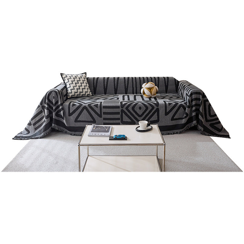 Boho Chenille Sofa Protector Durable Couch Cushion Cover Anti-scratch Slipcover