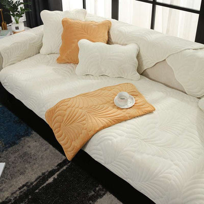 Cozy Non-slip Sofa Protector Velvet Sofa Cover Durable Cushion Couch Mat