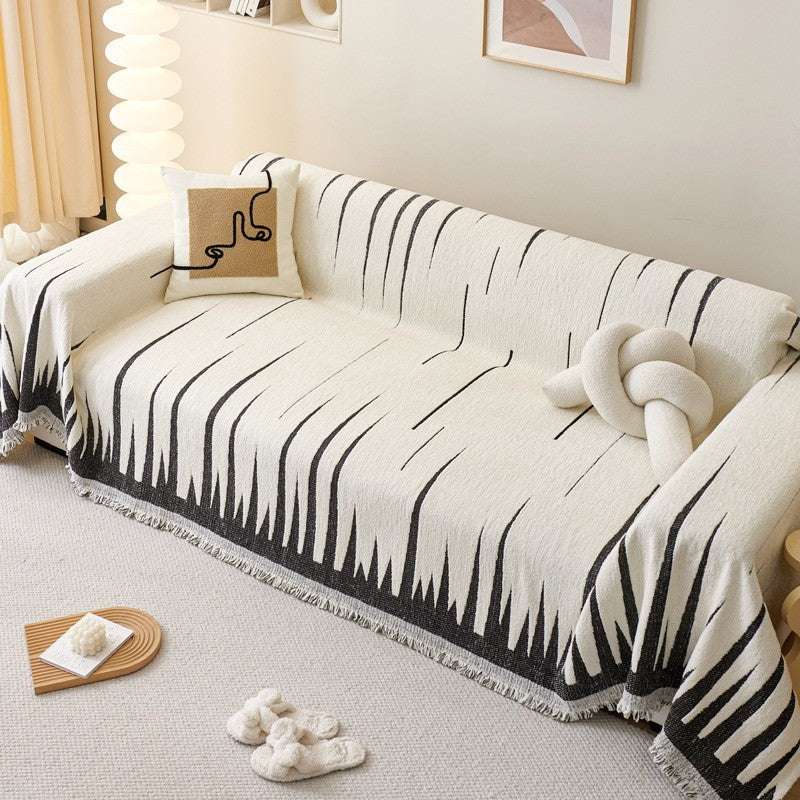 Chenille Couch Cover Sectional Sofa Cover Soft Cozy Throw Blanket