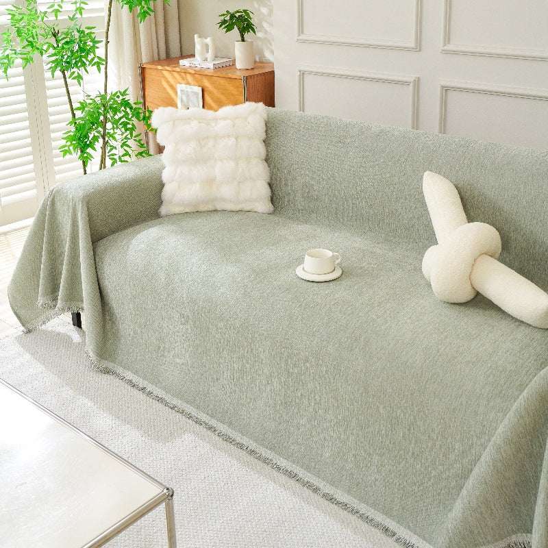Soft Cozy Chenille Sofa Throw Blanket Scratch Resistant Sofa Couch Covers
