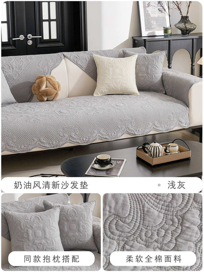 Universal Cotton Cozy Sofa Futon Cover Non-slip Chair Cushion Seat Mat