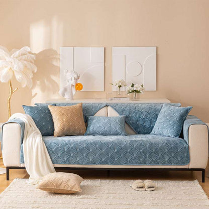 Stylish Sofa Protector Velvet Anti-slip Sofa Cover Cushion Couch Mat