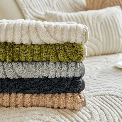 Thickened Non-slip Sofa Chair Mat Cozy Plush Couch Cushion Cover