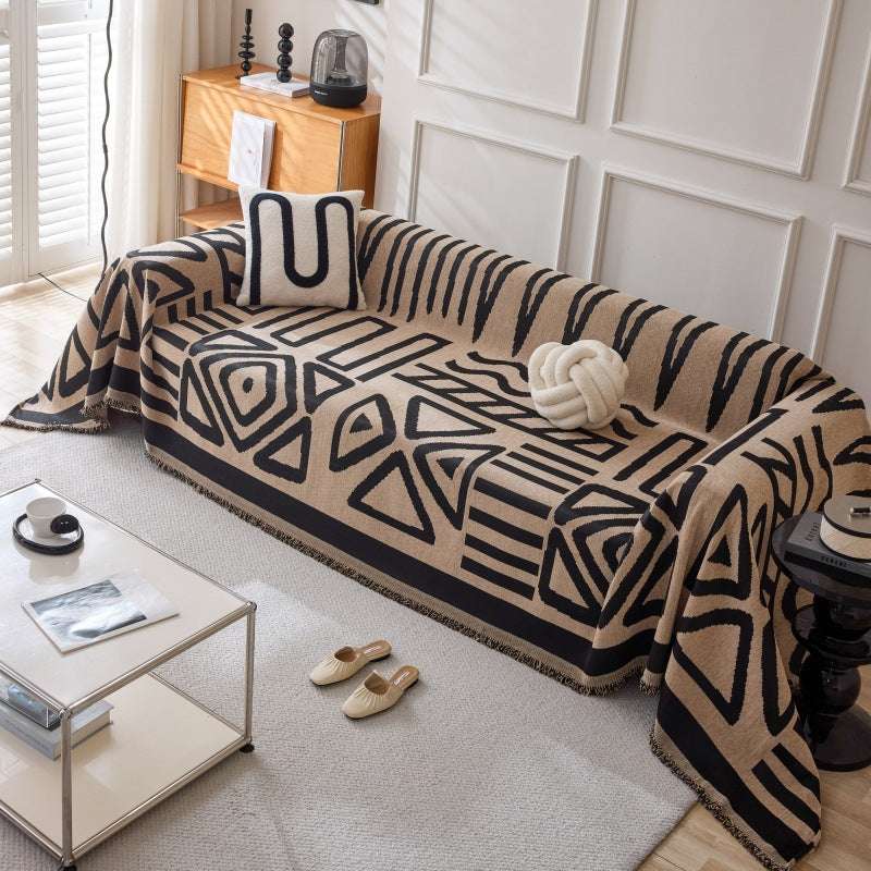 Boho Chenille Sofa Throw Covers Sectional Sofa Couch Cover Durable Sofa Protector