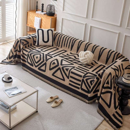 Boho Chenille Sofa Protector Durable Couch Cushion Cover Anti-scratch Slipcover