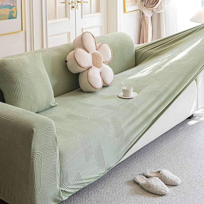 Modern Slipcovers Geometric Textured Stretchy Sofa Cover for Couch
