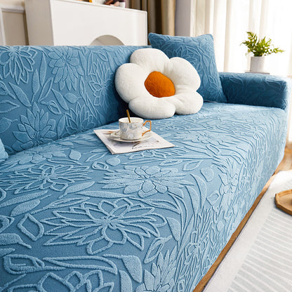 Jacquard Velvet Sofa Cover Elastic Couch Chair Cover Breathable Seats Slipcover