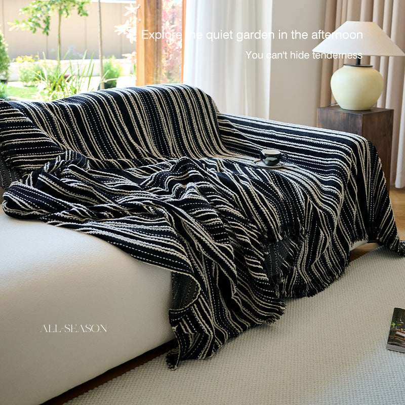 Vintage Chenille Blankets for Couch Covers Durable Throw Cover Cozy Slipcover