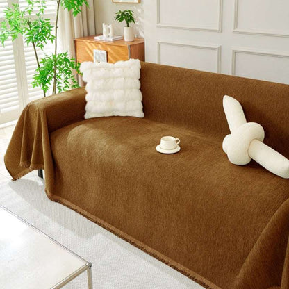 Soft Cozy Chenille Sofa Throw Blanket Scratch Resistant Sofa Couch Covers