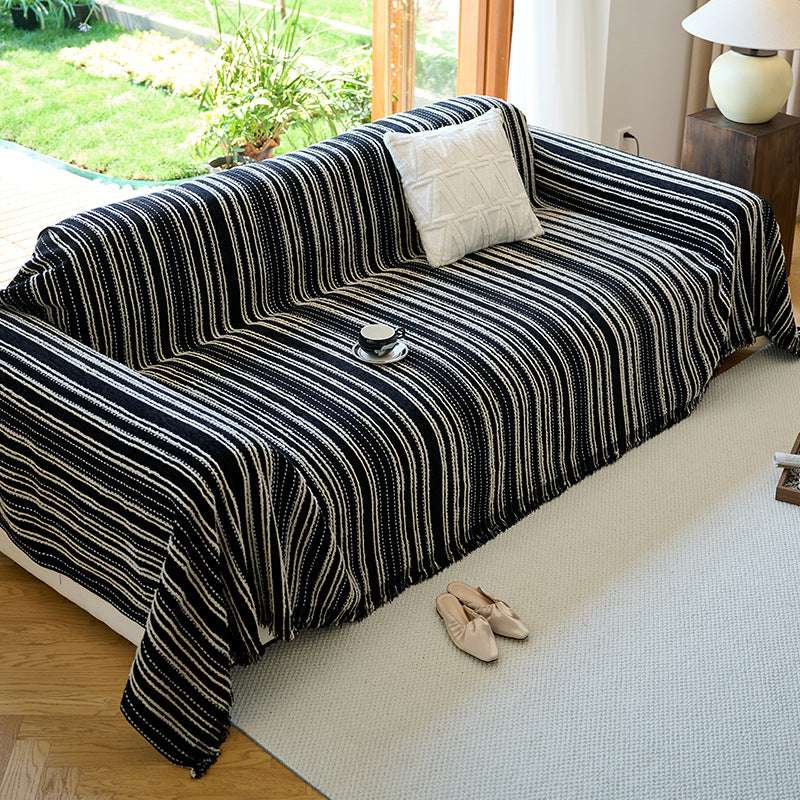 Vintage Chenille Blankets for Couch Covers Durable Throw Cover Cozy Slipcover