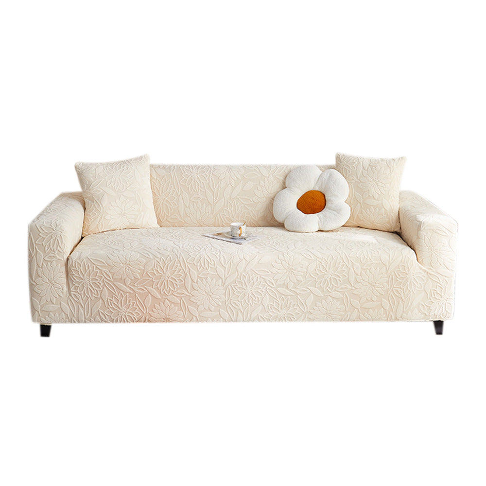 Jacquard Velvet Sofa Cover Elastic Couch Chair Cover Breathable Seats Slipcover