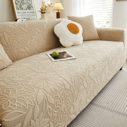 Jacquard Velvet Sofa Cover Elastic Couch Chair Cover Breathable Seats Slipcover