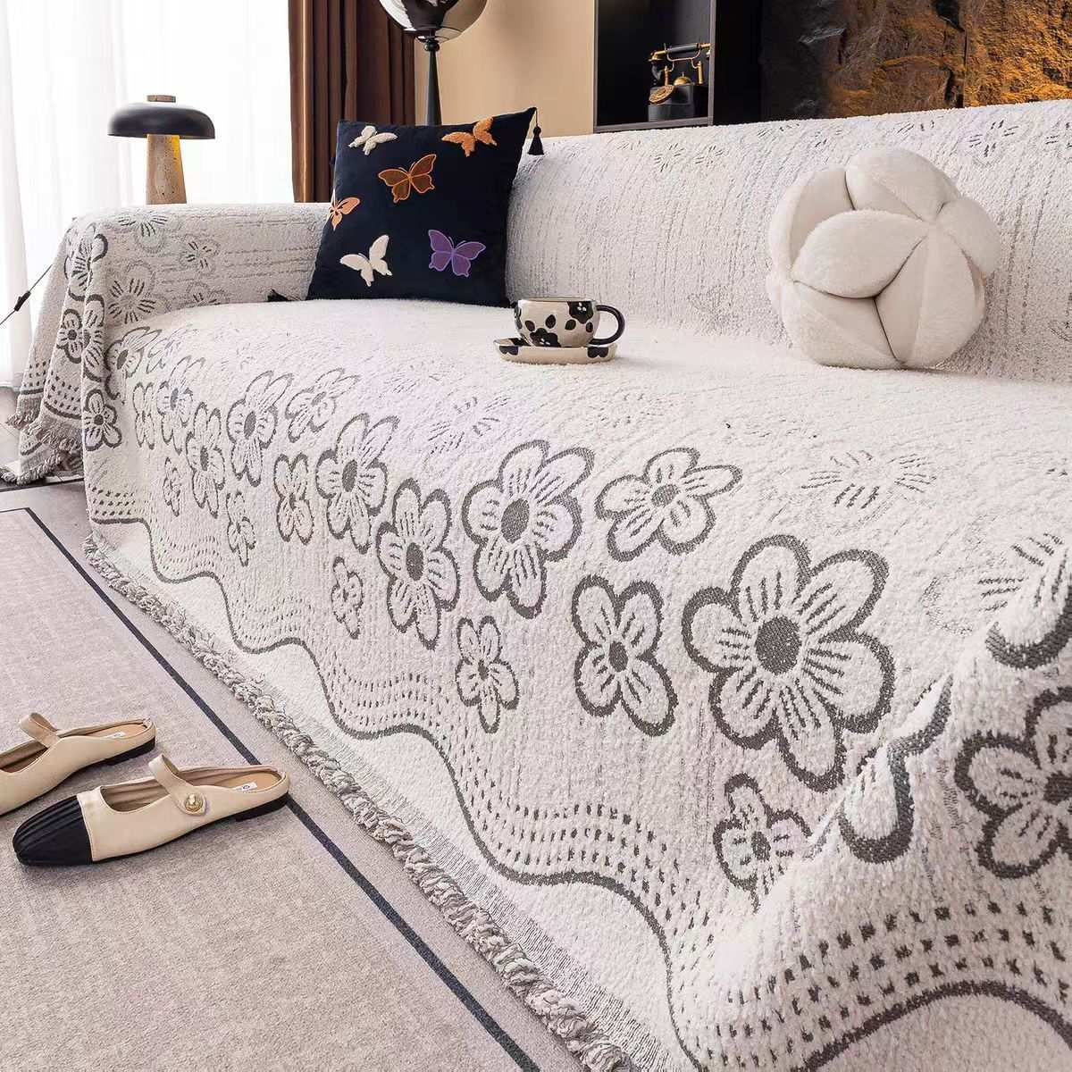 Sofa Throw Blanket Cozy Durable Sofa Blanket Couch Cushion Cover