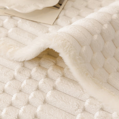 Cozy Plush Sofa Chair Mat Cover Thickened Non-slip Seat Cushion Cover