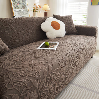 Jacquard Velvet Sofa Cover Elastic Couch Chair Cover Breathable Seats Slipcover