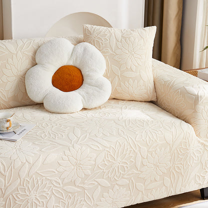 Jacquard Velvet Sofa Cover Elastic Couch Chair Cover Breathable Seats Slipcover