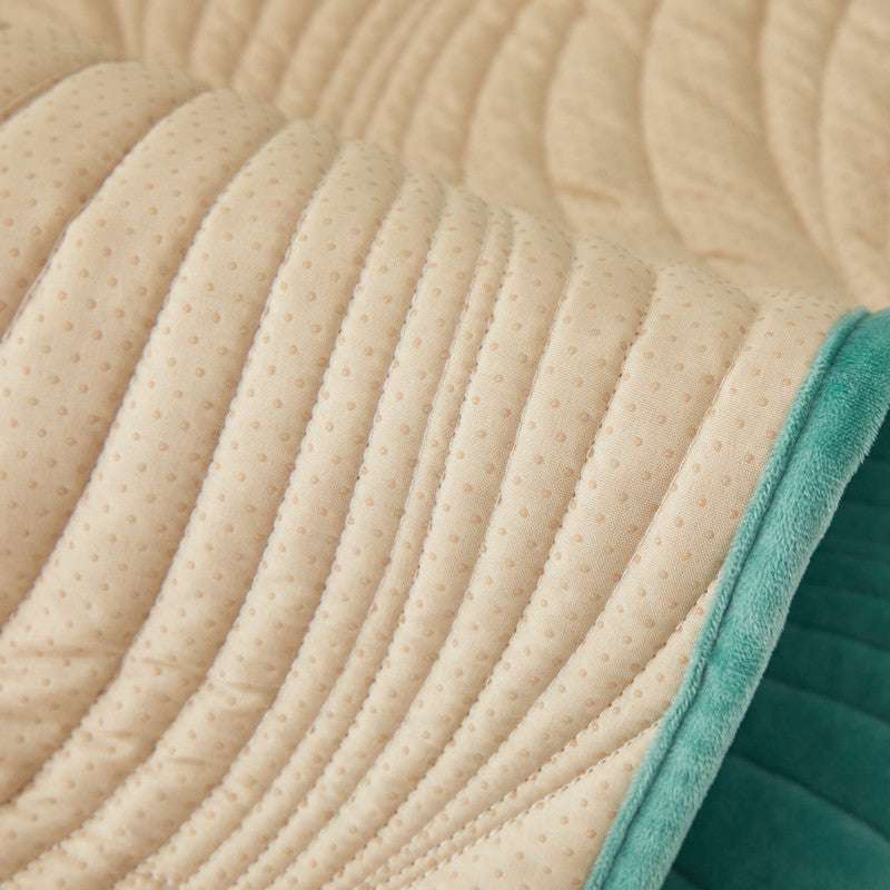 Soft Velvet Sofa Mat Non-Slip Cozy Couch Chair Cover Durable Slipcover