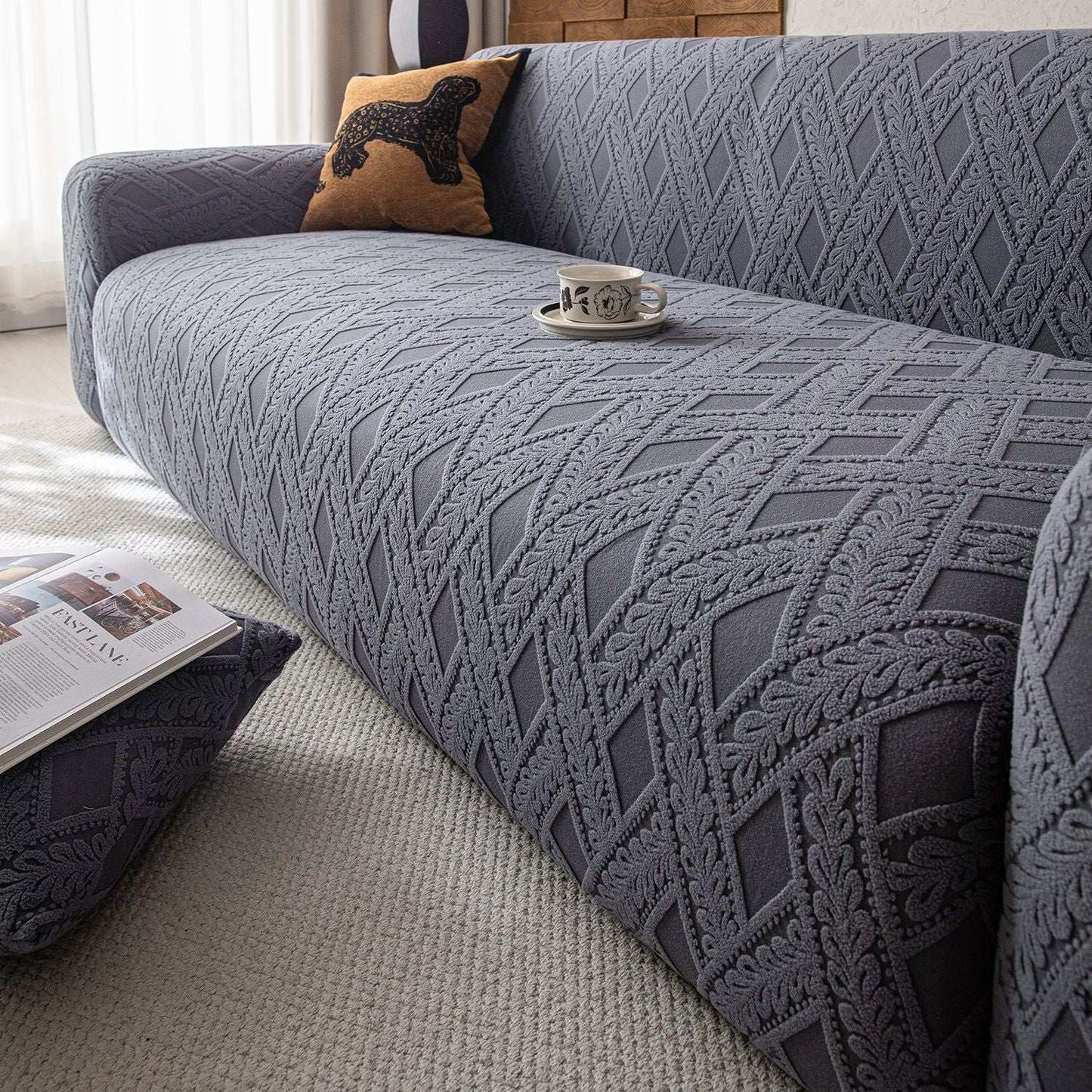 Elastic Durable Sofa Cover Anti-scratch Cushion Couch Cover Stretchy Slipcover