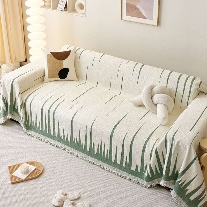 Chenille Couch Cover Sectional Sofa Cover Soft Cozy Throw Blanket