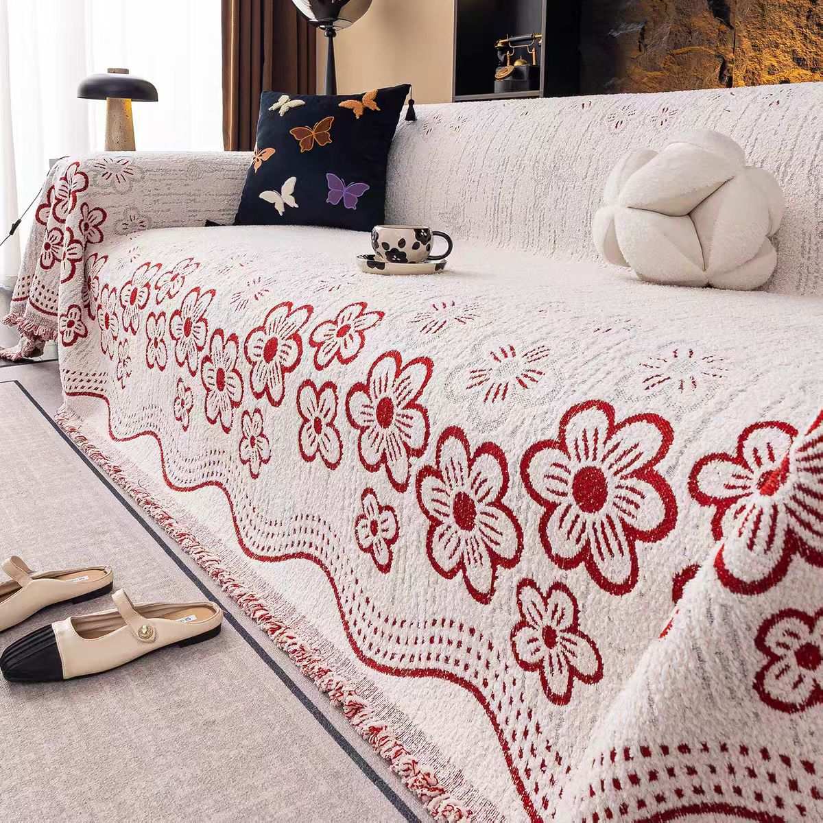 Sofa Throw Blanket Cozy Durable Sofa Blanket Couch Cushion Cover