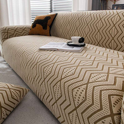 Cozy Durable Sofa Slipcover Stretchy 1-Piece Textured Couch Cover