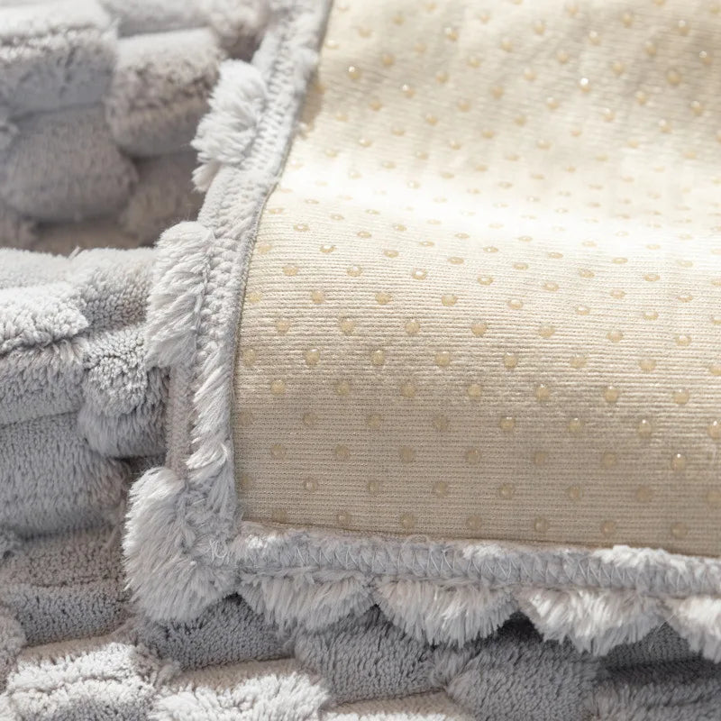 Pet Friendly Couch Cover Cushion Mat Fuzzy Plush Sofa Cover