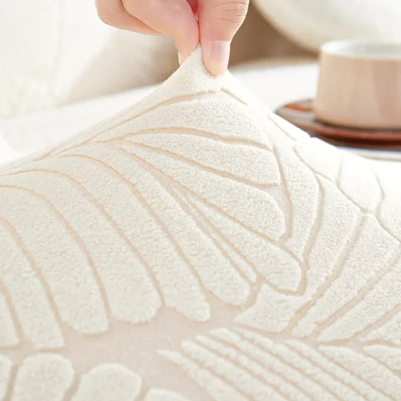 Jacquard Velvet Cushion Couch Cover Anti-cat Scratch Sectional Sofa Cover 