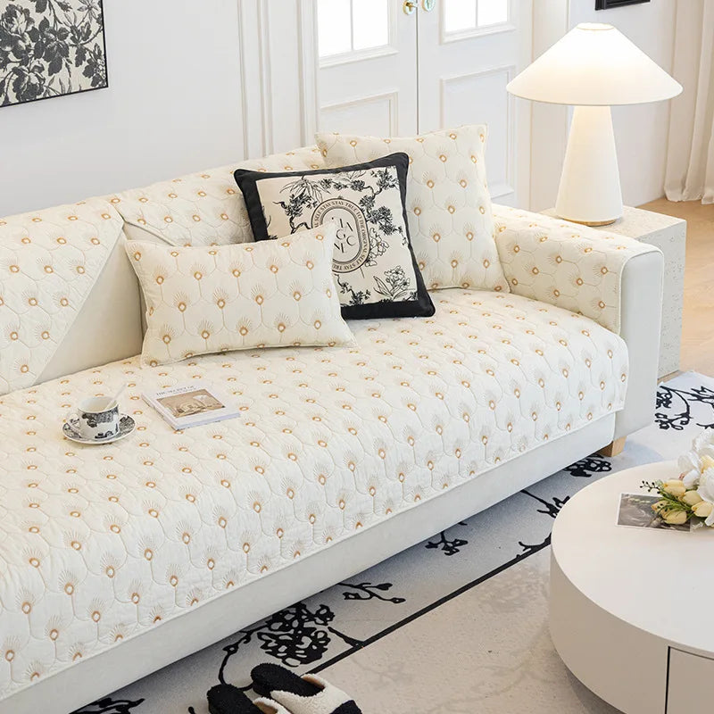 Universal Cotton Cozy Sofa Futon Cover Non-slip Chair Cushion Cover Seat Mat 