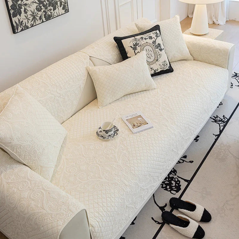 Universal Cotton Cozy Sofa Futon Cover Non-slip Chair Cushion Cover Seat Mat 