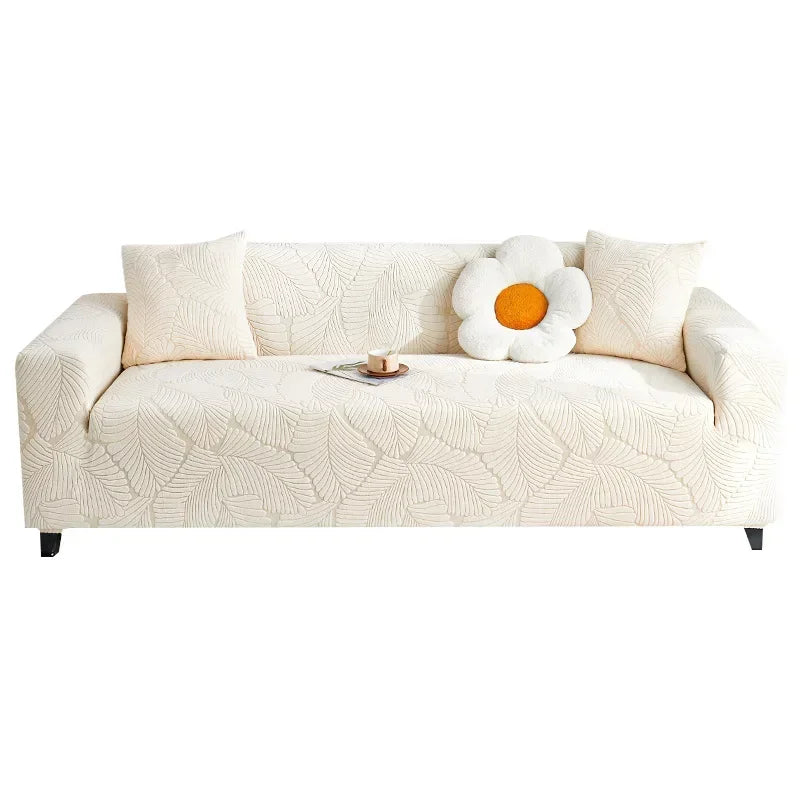 Jacquard Velvet Cushion Couch Cover Anti-cat Scratch Sectional Sofa Cover 