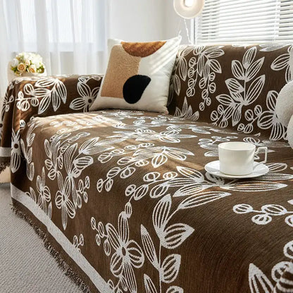 Universal Sofa Cover Chenille Durable Sofa Blanket Anti-scratch Furniture Protector